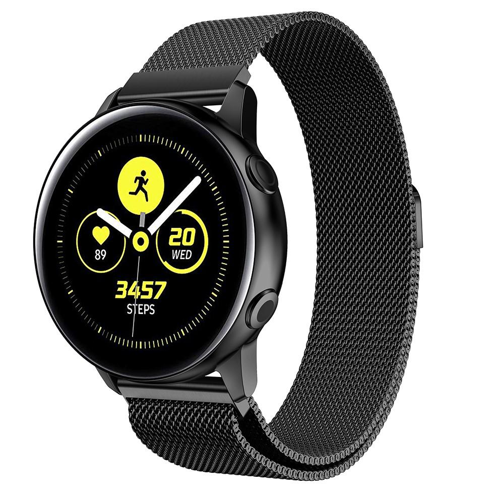 Samsung Galaxy Watch Active Reim Milanese Loop svart