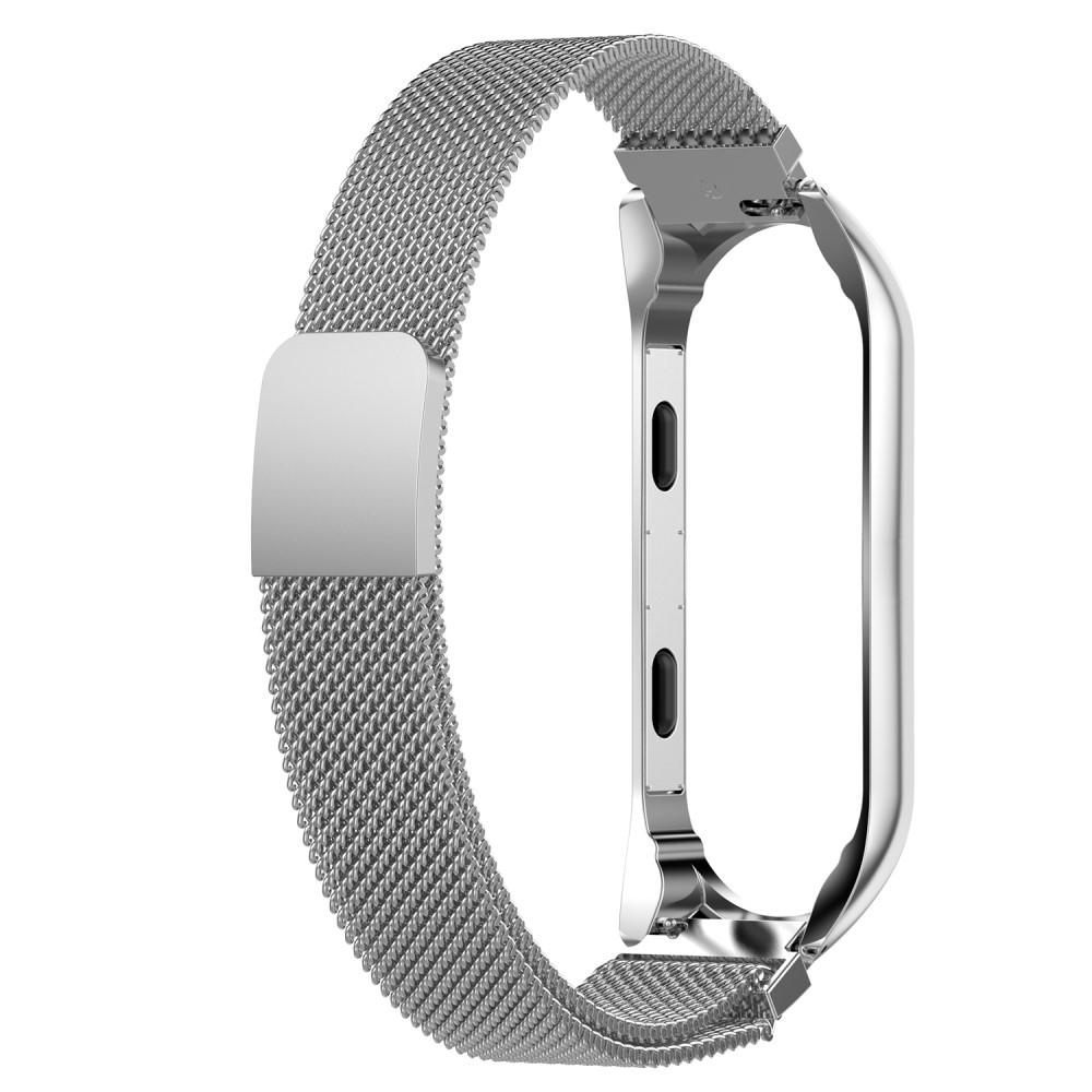 Xiaomi Mi Band 3/4 Reim Milanese Loop sølv