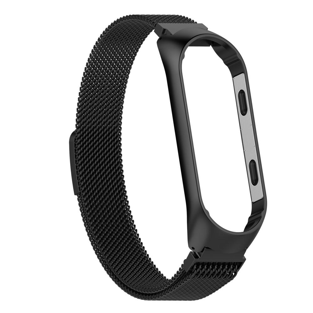 Xiaomi Mi Band 3/4 Reim Milanese Loop svart