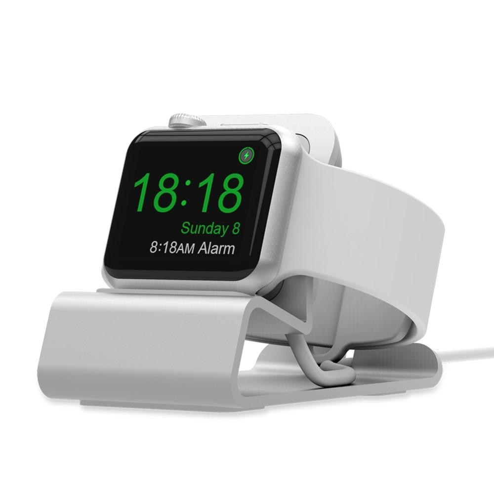 Bordstativ Aluminium Apple Watch sølv