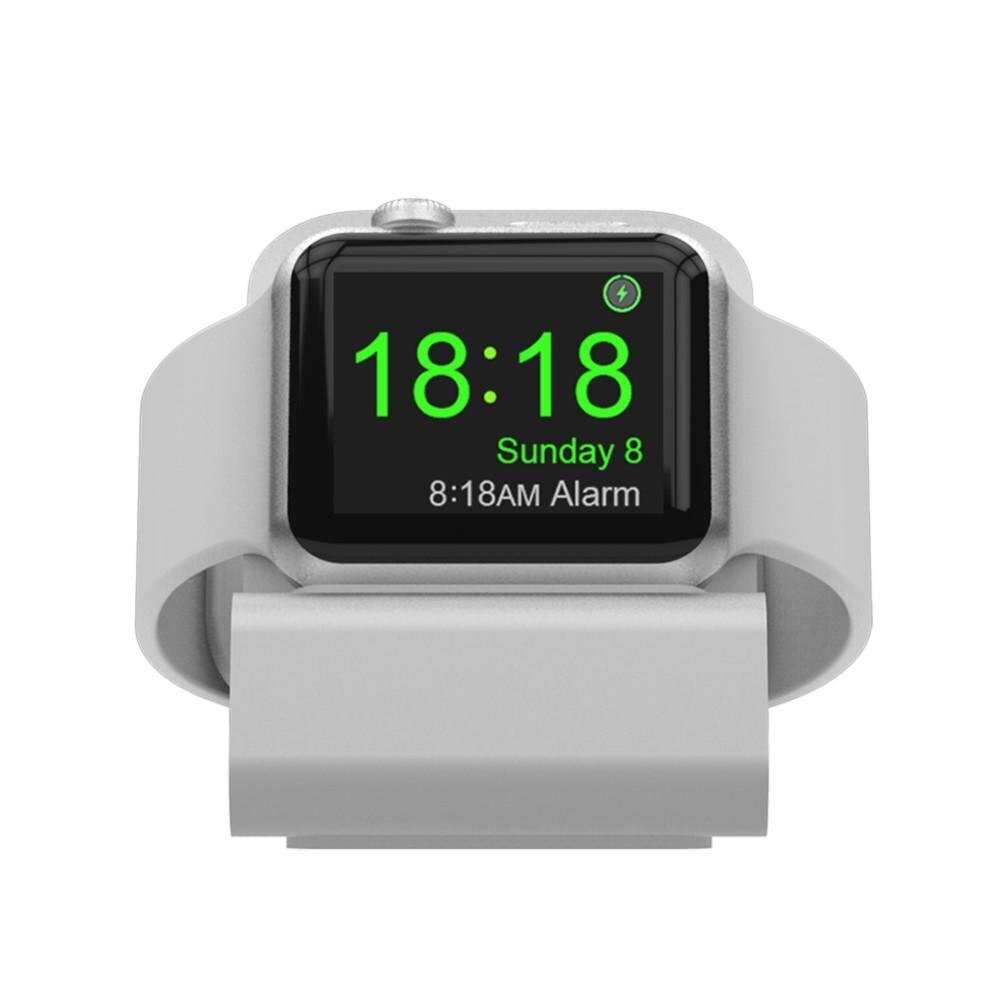 Bordstativ Aluminium Apple Watch sølv