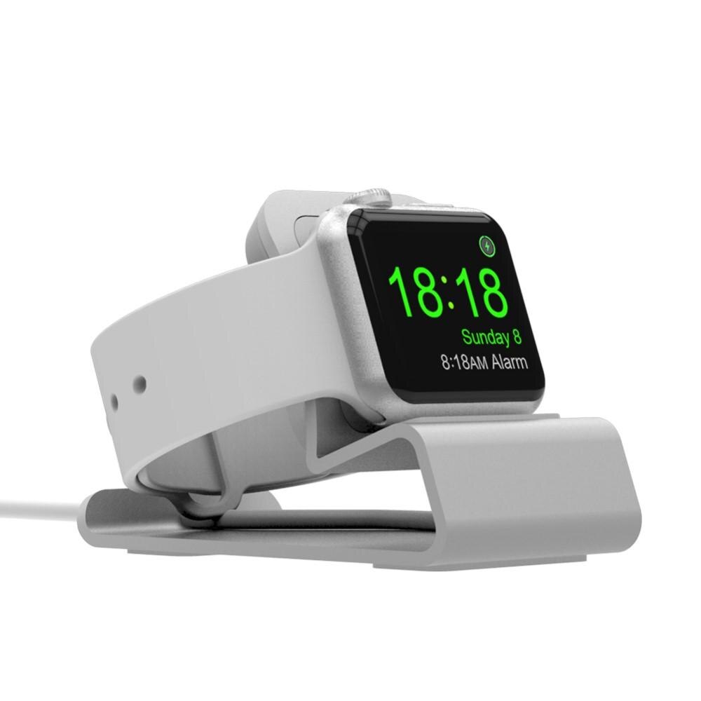 Bordstativ Aluminium Apple Watch sølv