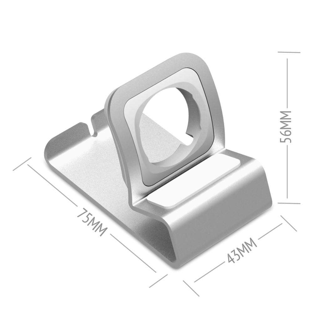 Bordstativ Aluminium Apple Watch sølv