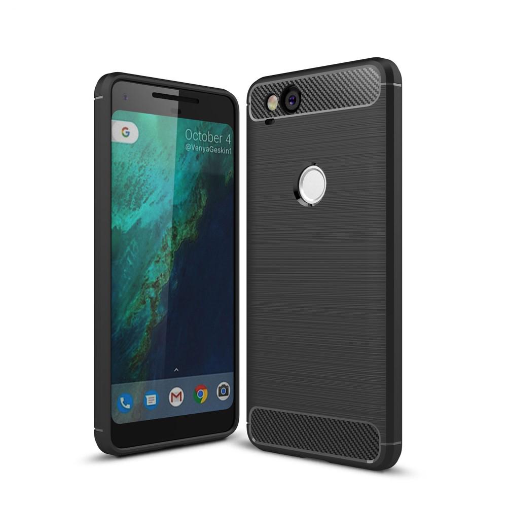 Brushed TPU Deksel Google Pixel 2 black