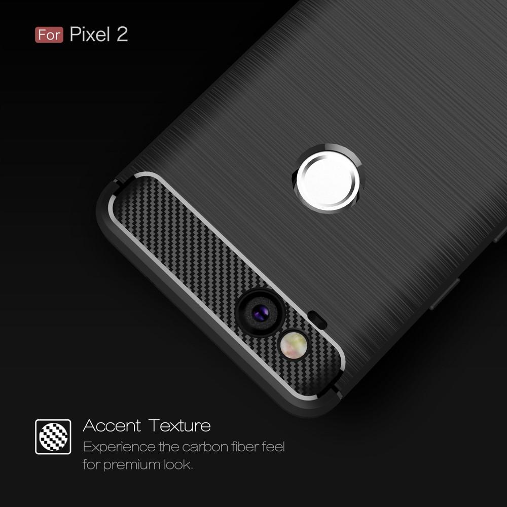 Google Pixel 2 Deksel TPU Brushed Svart