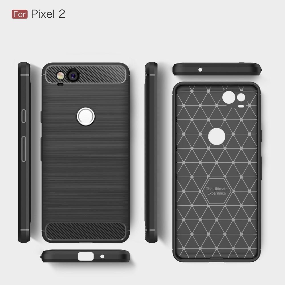 Google Pixel 2 Deksel TPU Brushed Svart