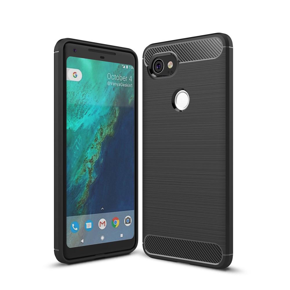 Brushed TPU Deksel Google Pixel 2 XL black