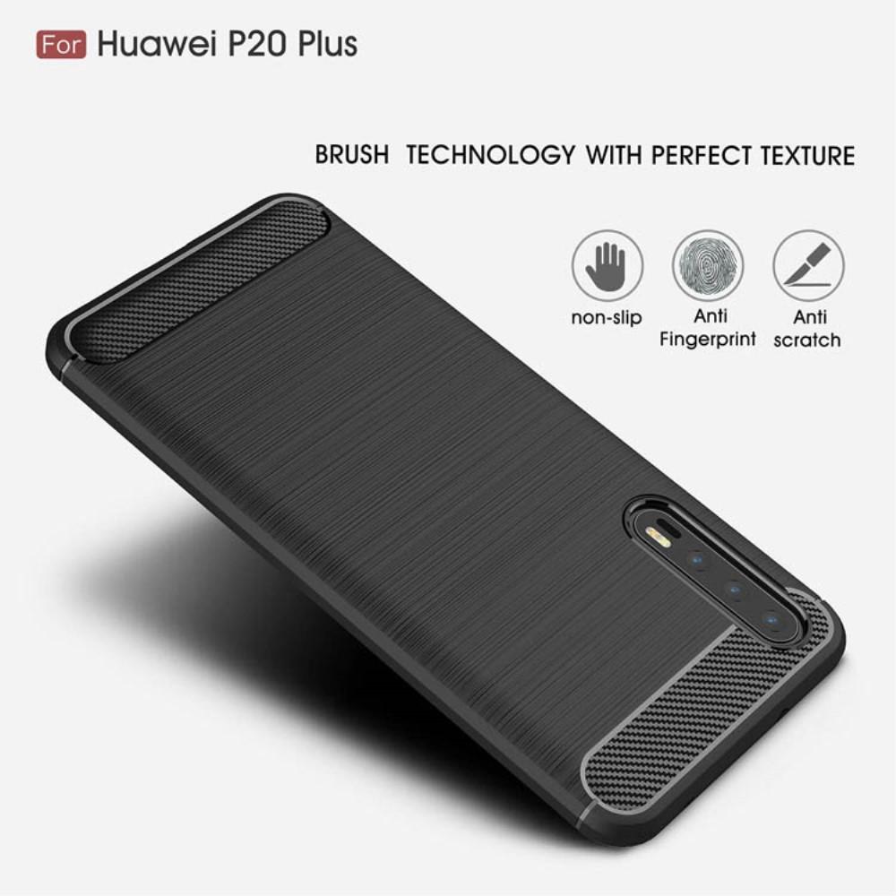 Brushed TPU Deksel Huawei P20 Pro black