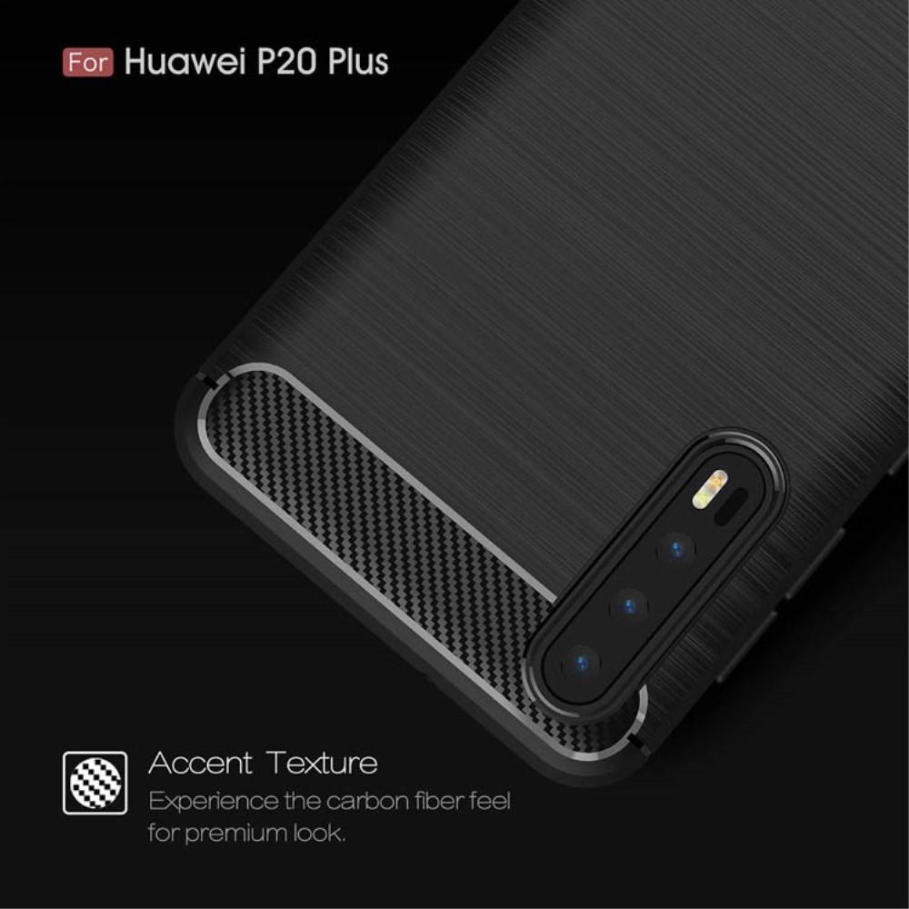 Brushed TPU Deksel Huawei P20 Pro black