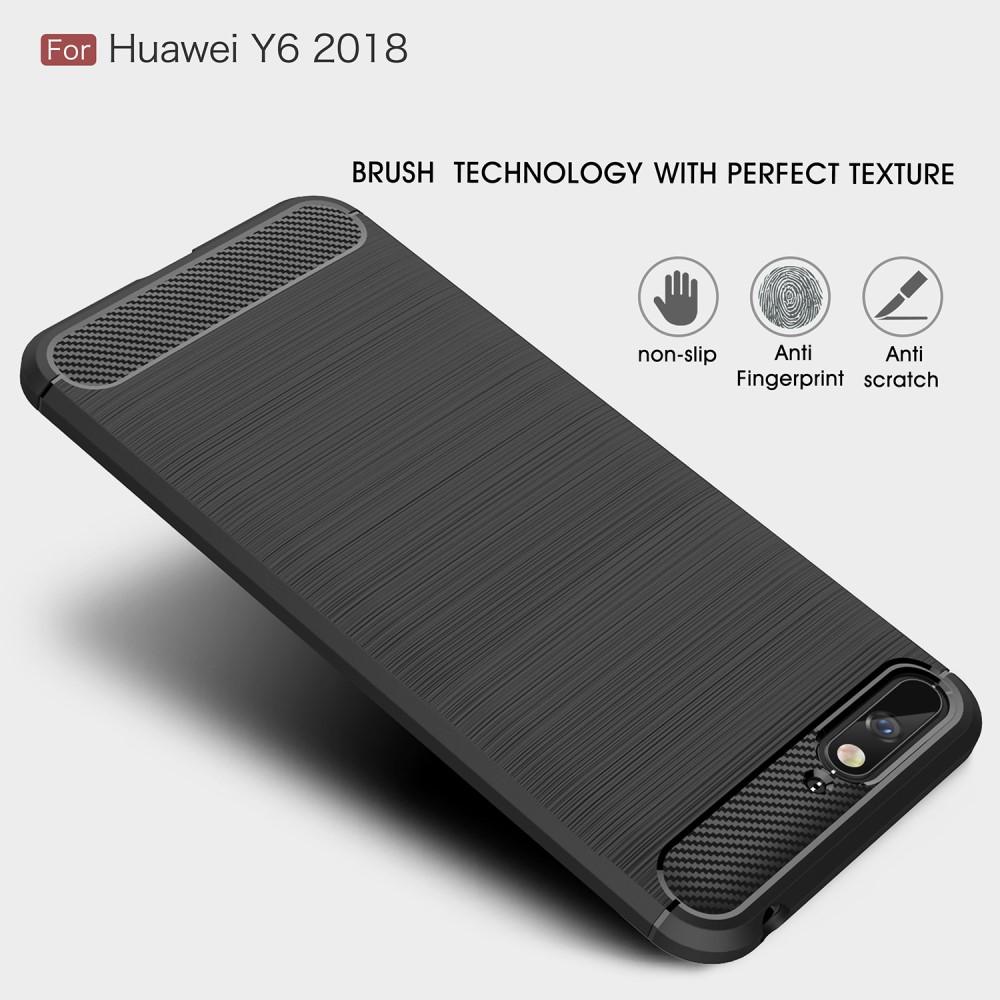 Brushed TPU Deksel Huawei Y6 2018 black