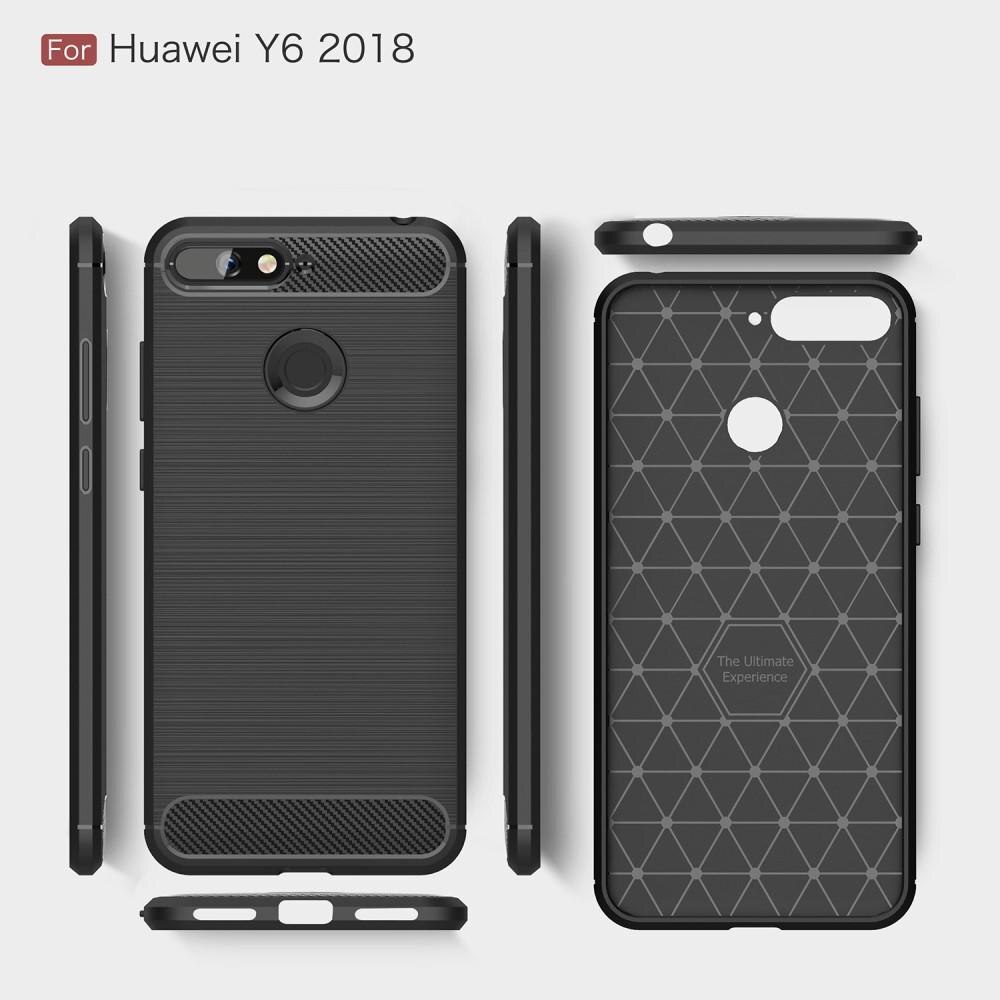 Brushed TPU Deksel Huawei Y6 2018 black