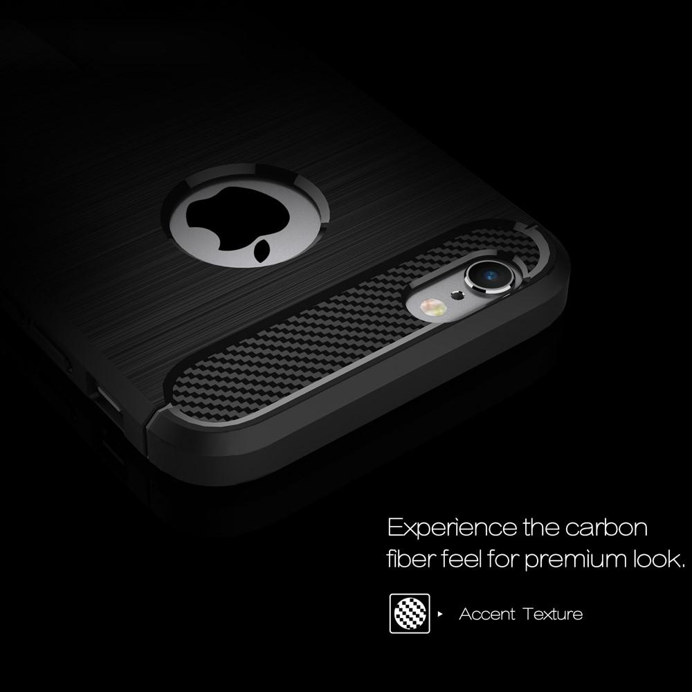 Apple iPhone 6/6S Deksel TPU Brushed Svart