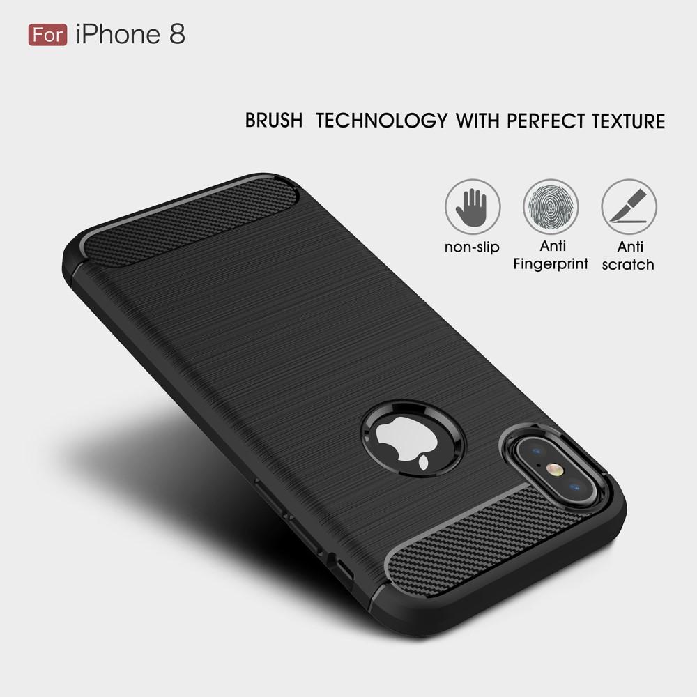 iPhone X/XS Deksel TPU Brushed Svart