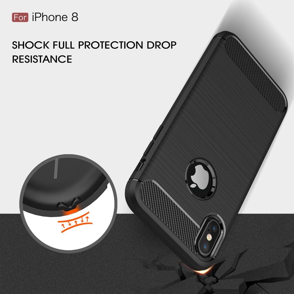 iPhone X/XS Deksel TPU Brushed Svart