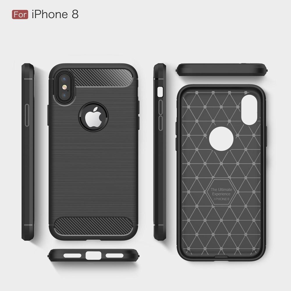 iPhone X/XS Deksel TPU Brushed Svart