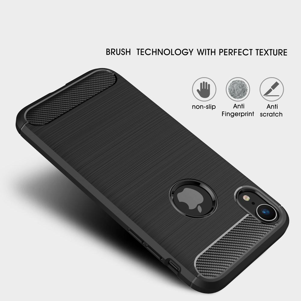 Brushed TPU Deksel iPhone XR black