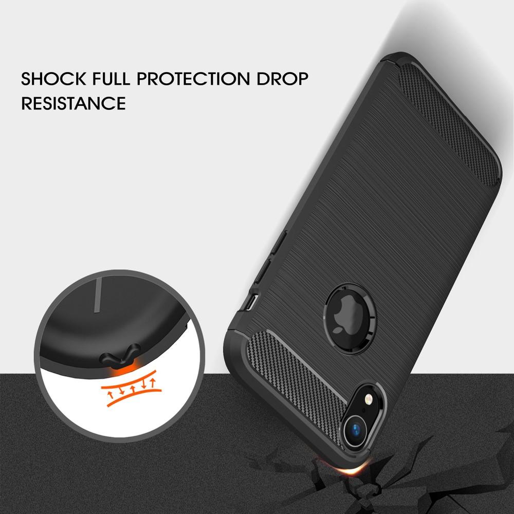 Brushed TPU Deksel iPhone XR black