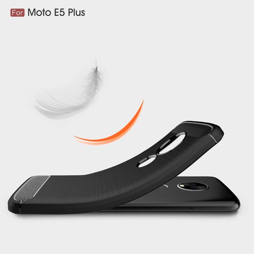Brushed TPU Deksel Moto E5 Plus black