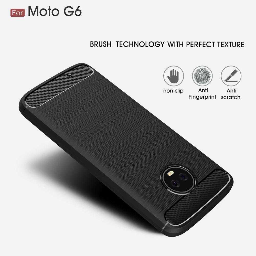 Brushed TPU Deksel Moto G6 black