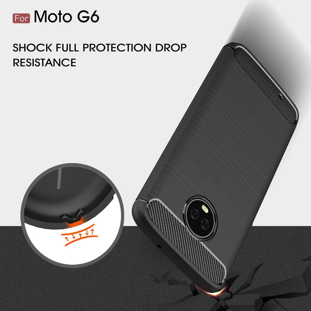 Brushed TPU Deksel Moto G6 black