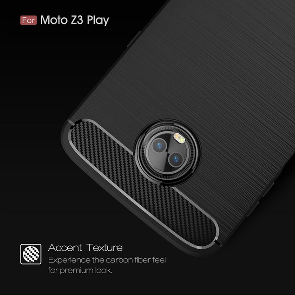 Brushed TPU Deksel Moto Z3 Play black