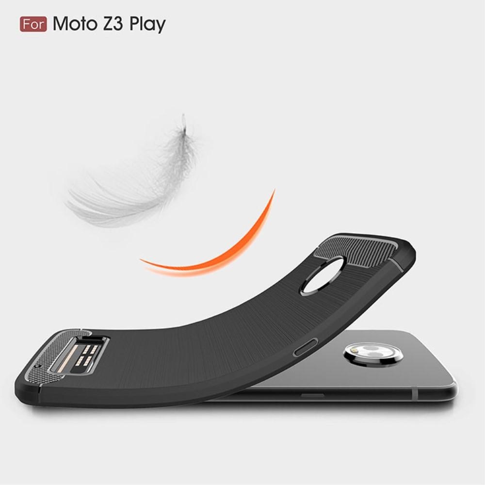 Brushed TPU Deksel Moto Z3 Play black