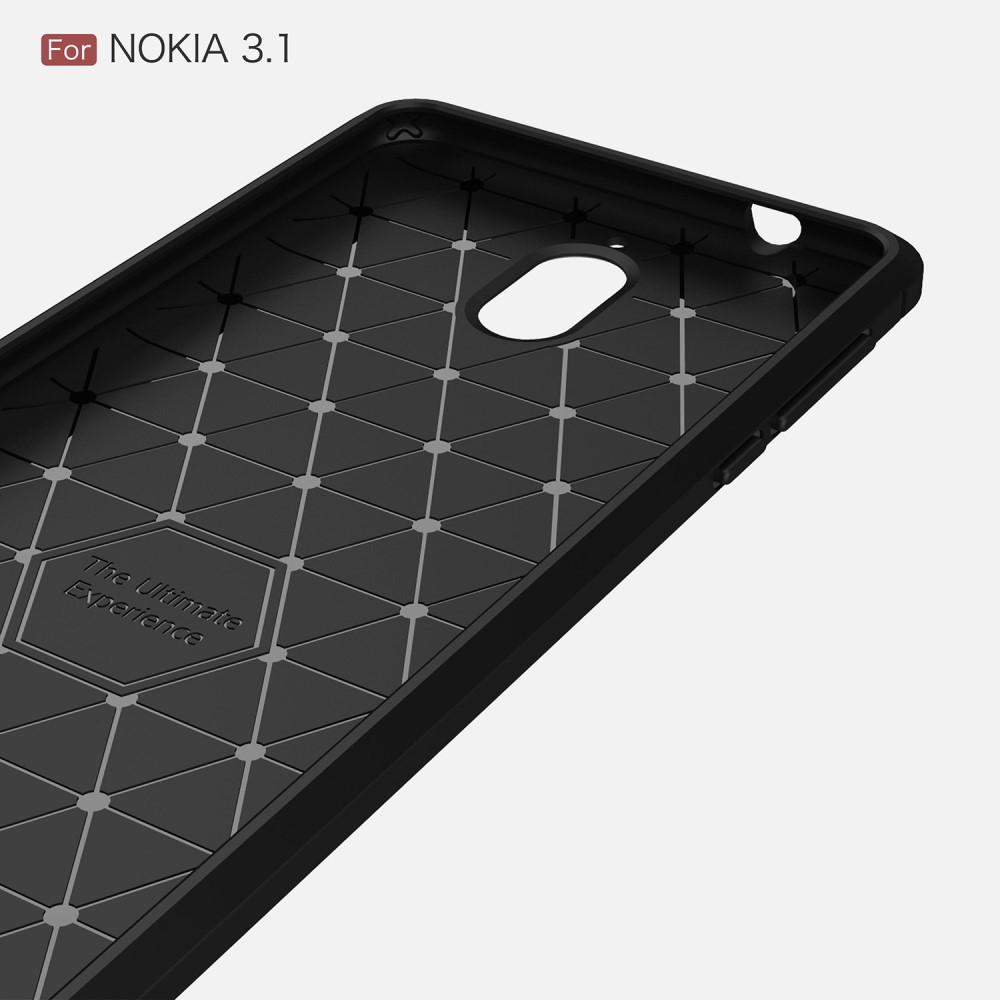 Brushed TPU Deksel Nokia 3.1 black