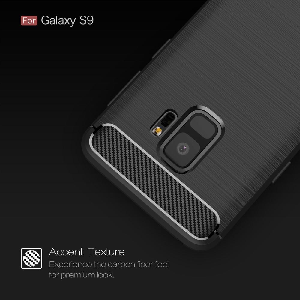 Brushed TPU Deksel Samsung Galaxy S9 black