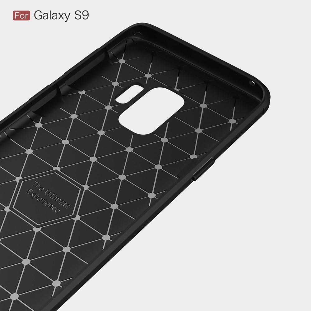 Brushed TPU Deksel Samsung Galaxy S9 black