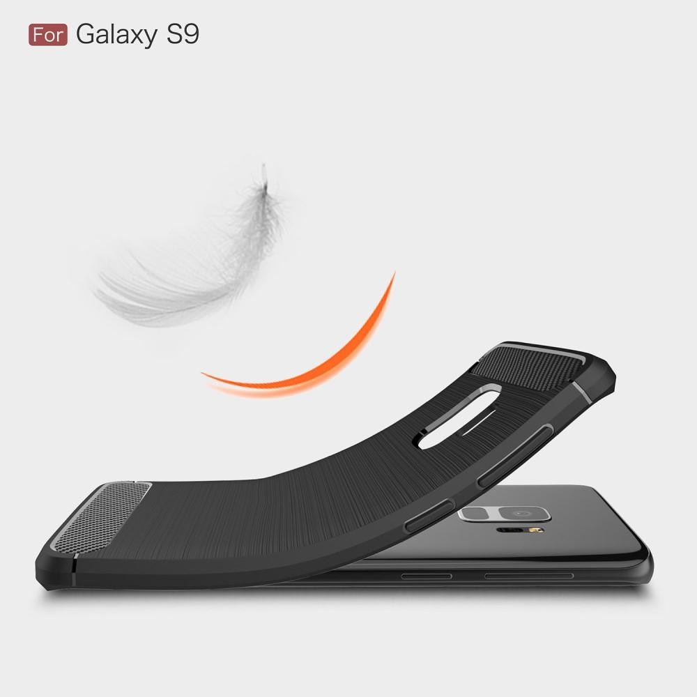 Brushed TPU Deksel Samsung Galaxy S9 black