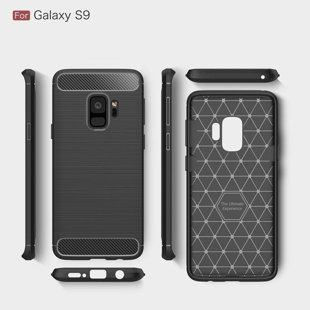 Brushed TPU Deksel Samsung Galaxy S9 black