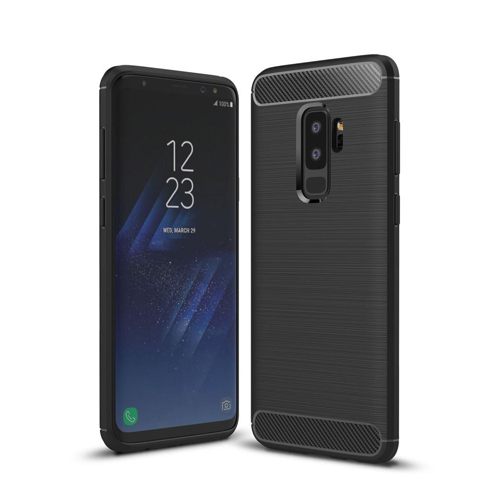 Brushed TPU Deksel Samsung Galaxy S9 Plus black