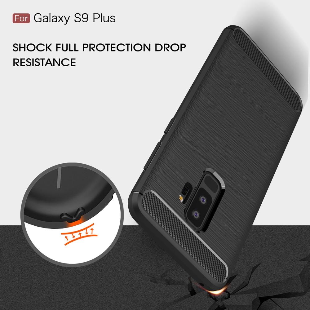 Brushed TPU Deksel Samsung Galaxy S9 Plus black