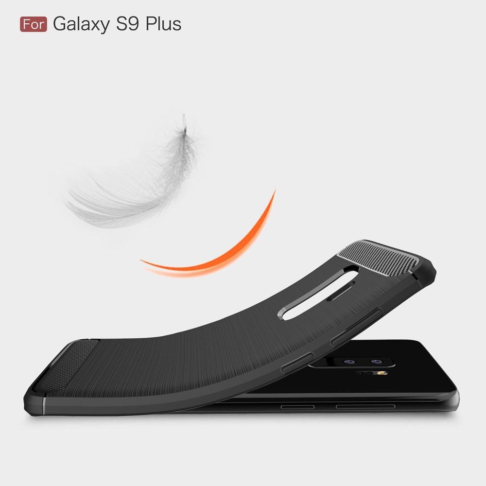 Brushed TPU Deksel Samsung Galaxy S9 Plus black