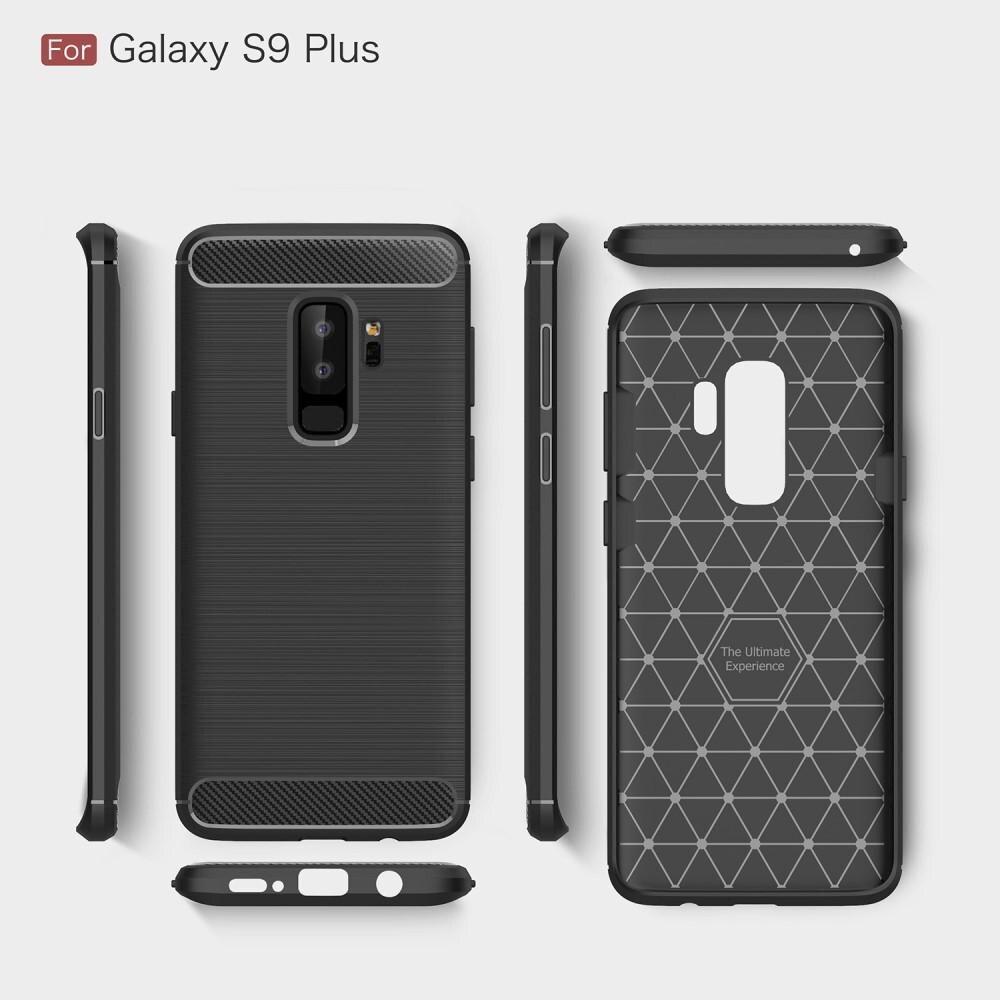 Brushed TPU Deksel Samsung Galaxy S9 Plus black