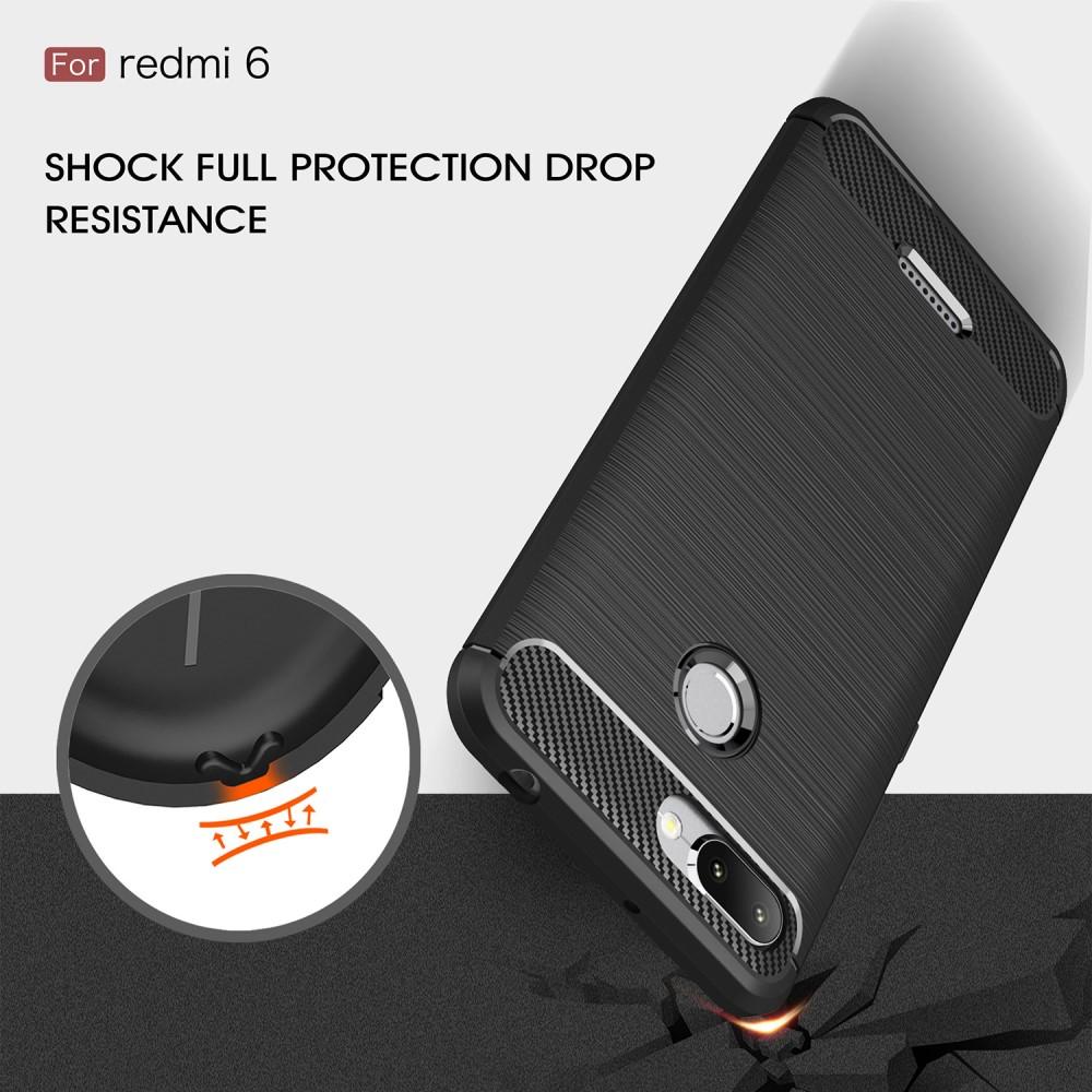 Brushed TPU Deksel Xiaomi Redmi 6 black