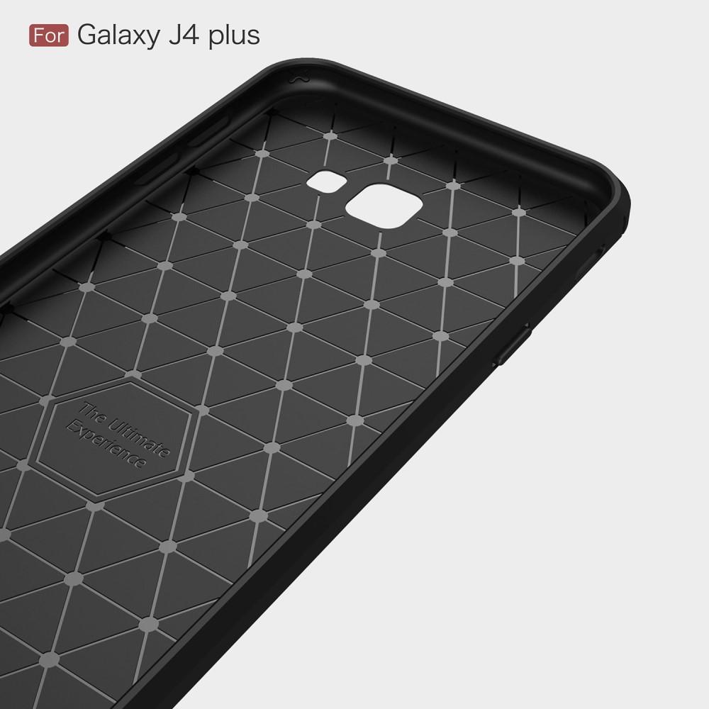 Samsung Galaxy J4 Plus 2018 Deksel TPU Brushed Svart