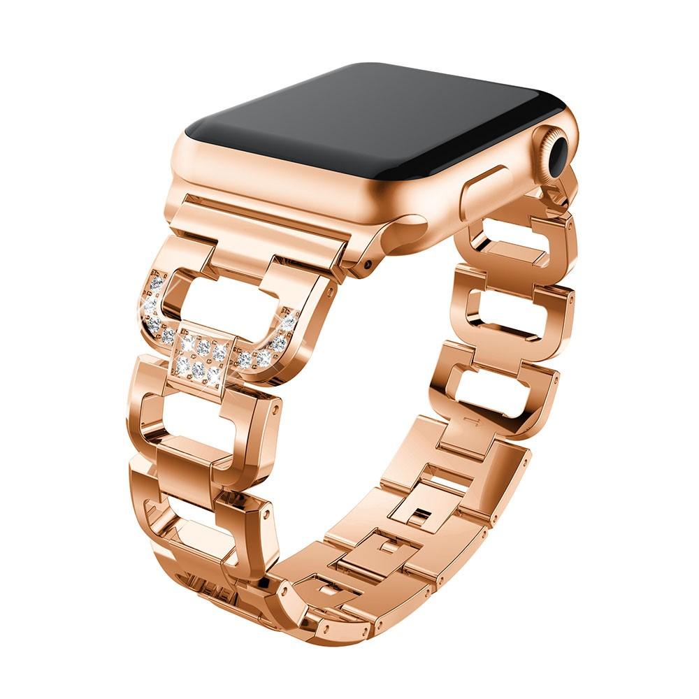 Rhinestone Bracelet Apple Watch Ultra 49mm Rose Gold