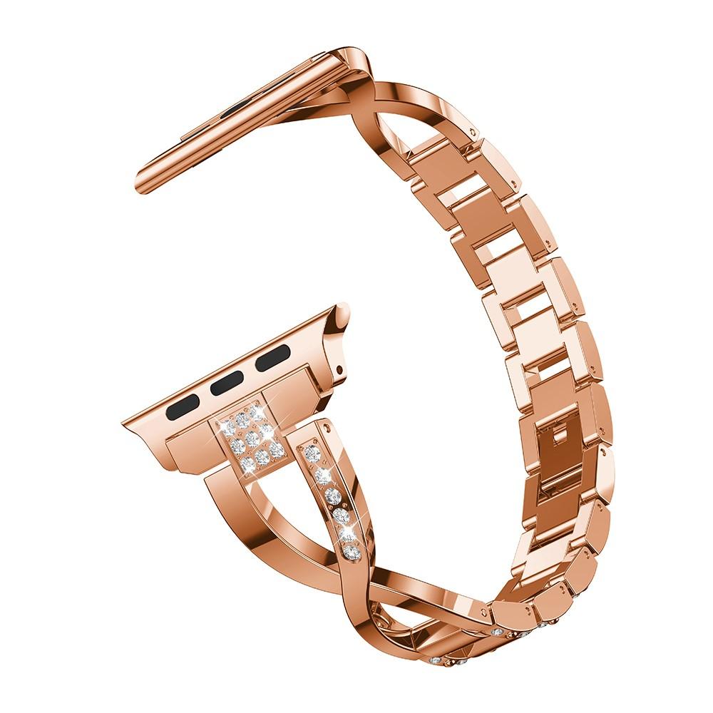 Crystal Bracelet Apple Watch 44mm Rose Gold