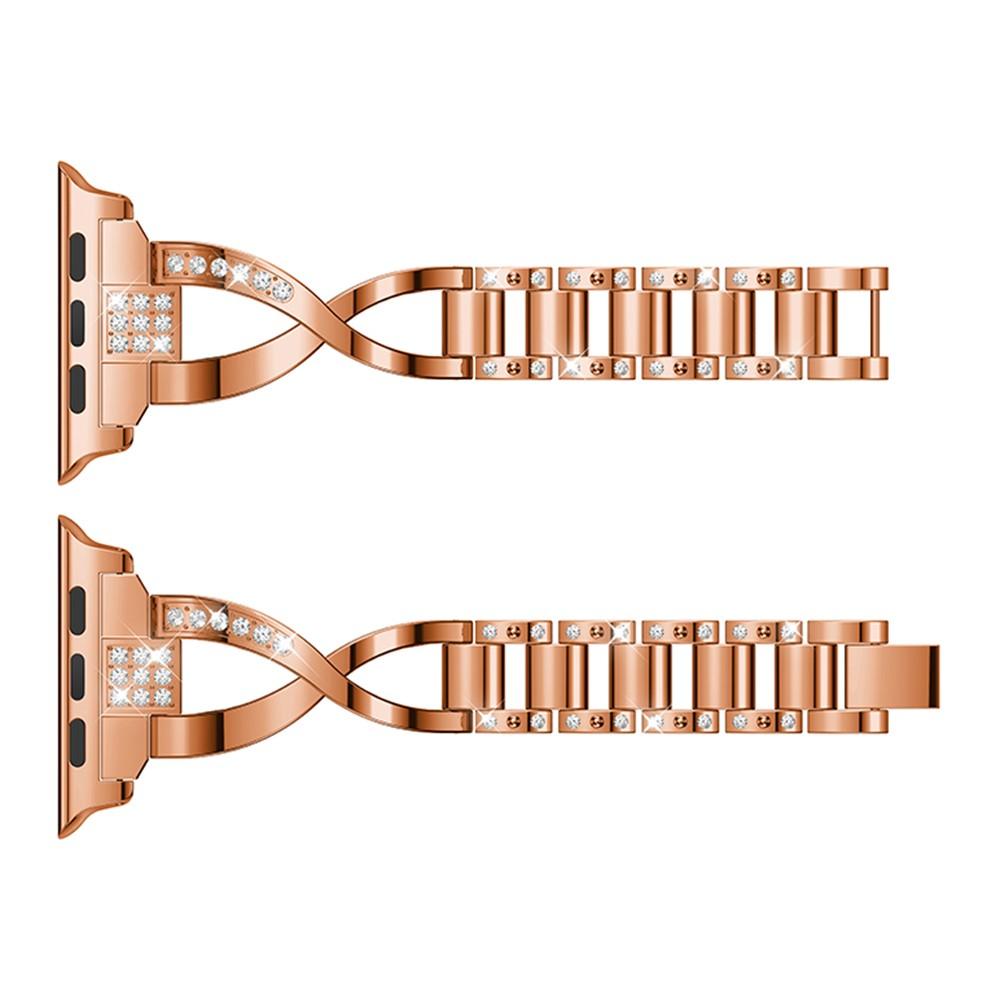 Crystal Bracelet Apple Watch 44mm Rose Gold