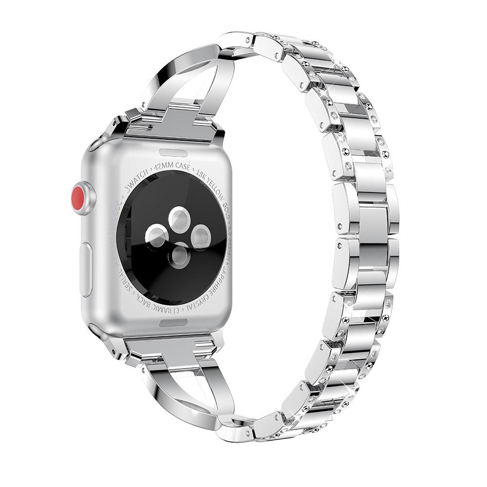 Crystal Bracelet Apple Watch 44mm Silver