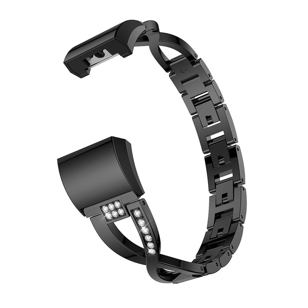 Crystal Bracelet Fitbit Charge 2 Black