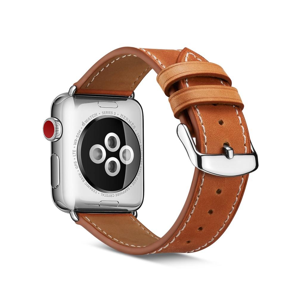 Apple Watch 41mm Series 9 Reim Lær cognac