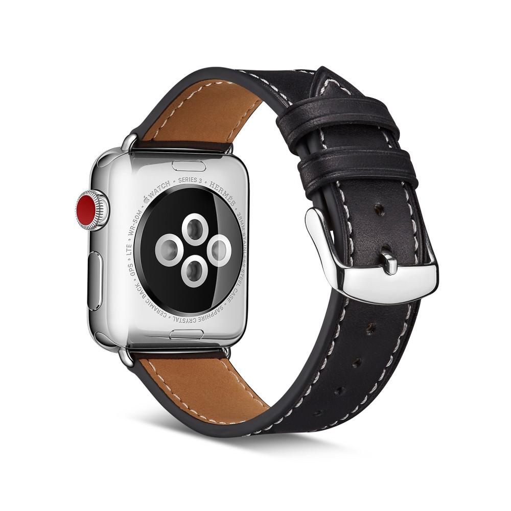 Apple Watch SE 40mm Reim Lær svart