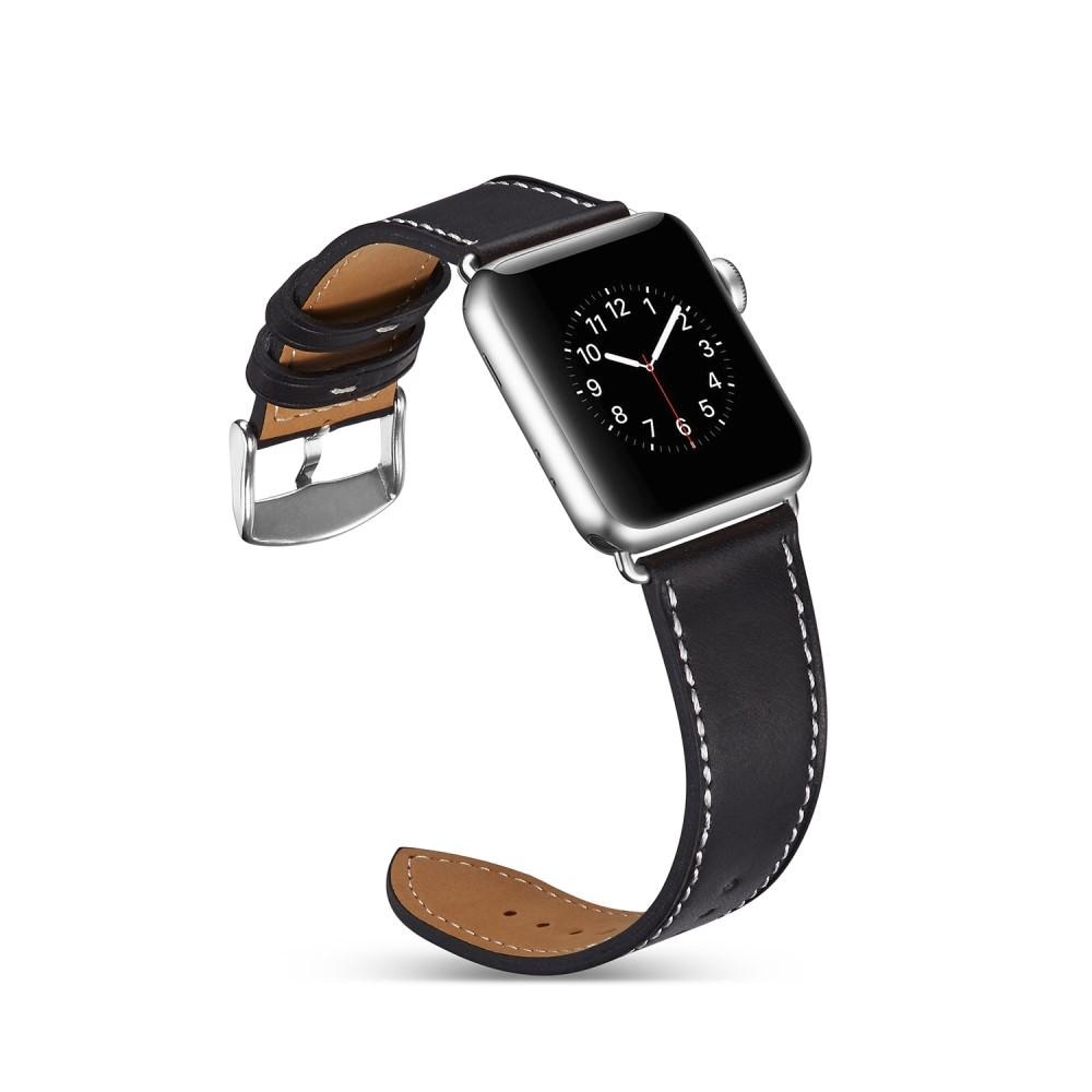 Apple Watch SE 40mm Reim Lær svart