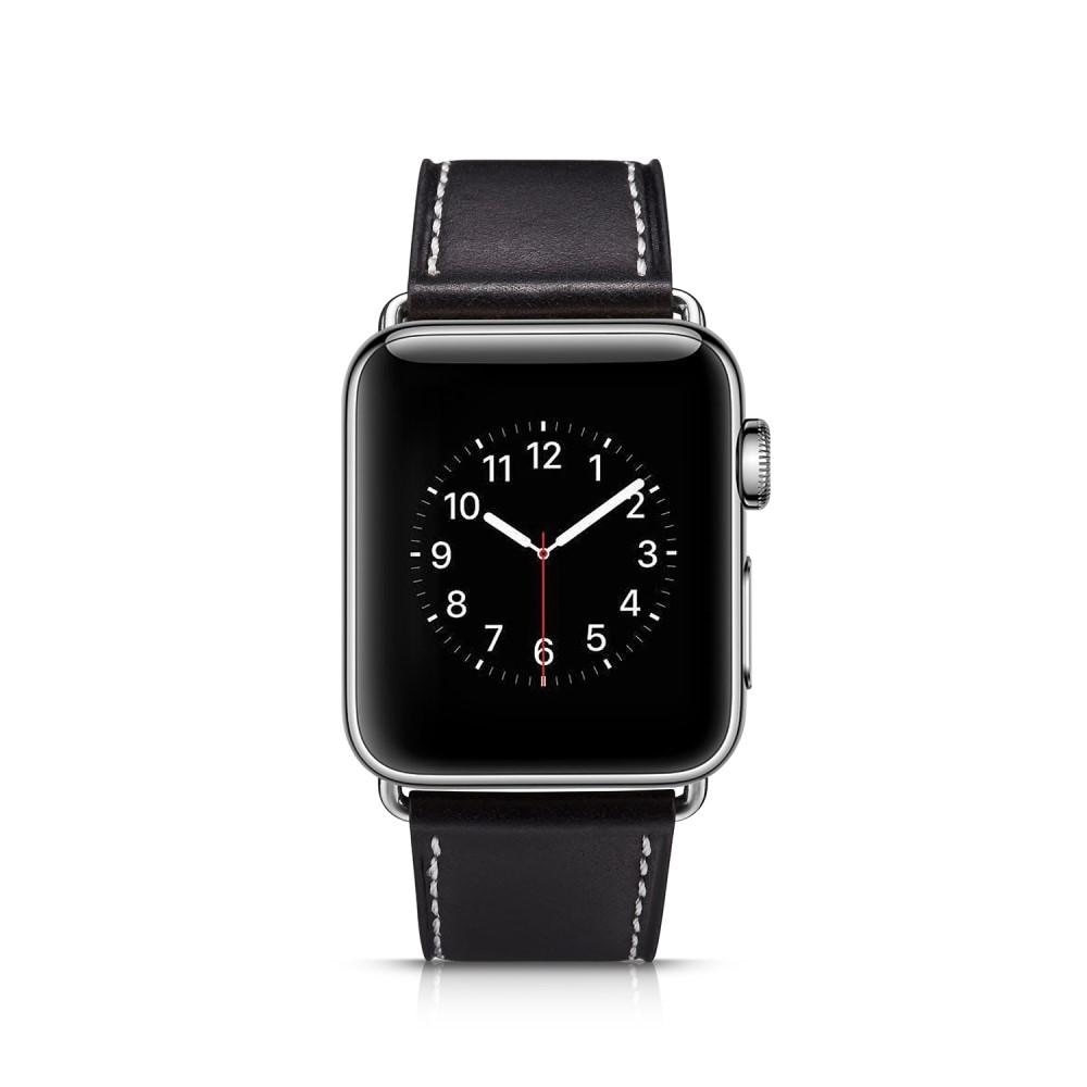 Apple Watch SE 40mm Reim Lær svart