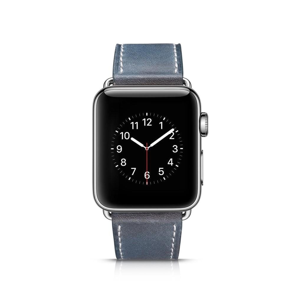 Apple Watch 42/44/45 mm Reim Lær blå