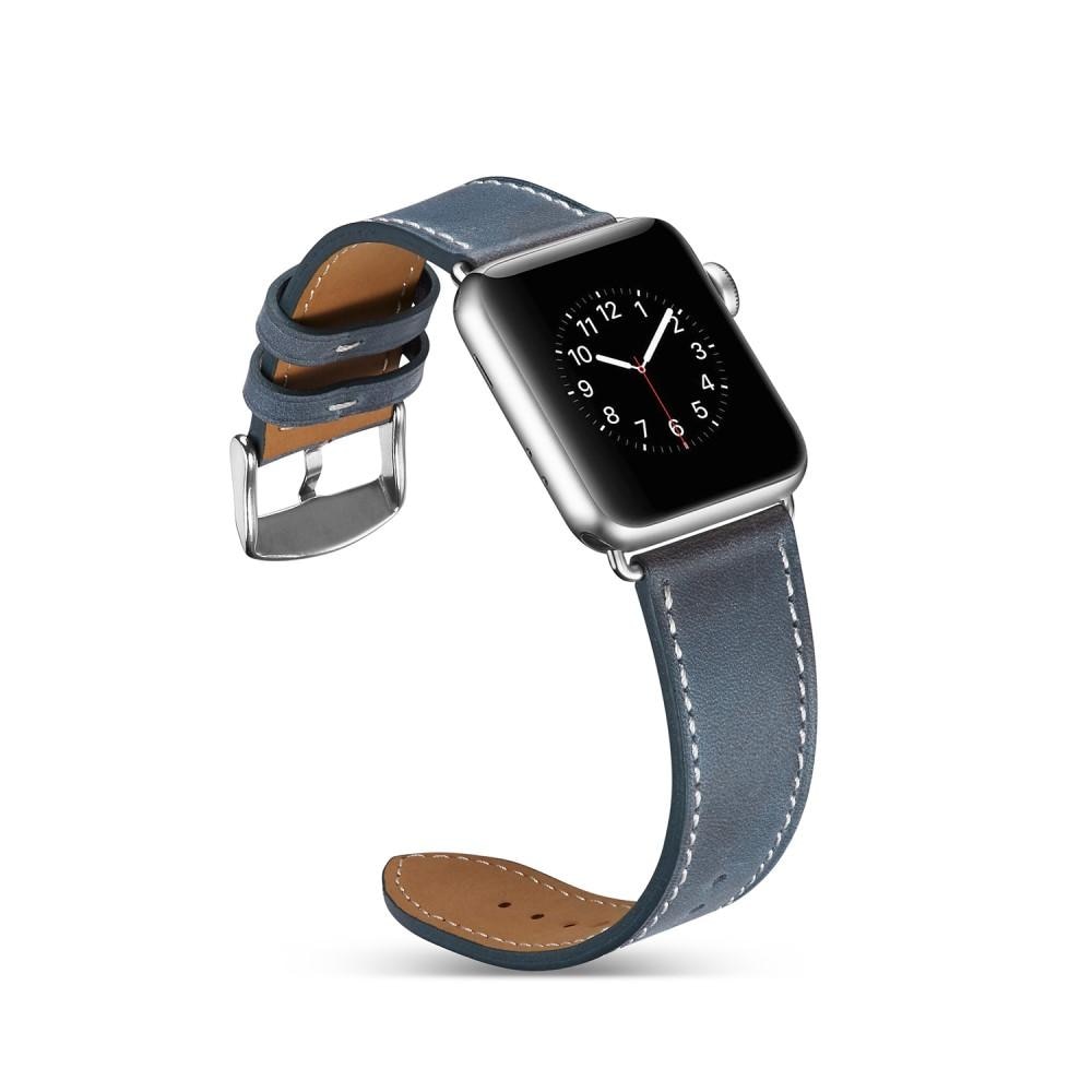 Apple Watch Ultra 49mm Reim Lær blå