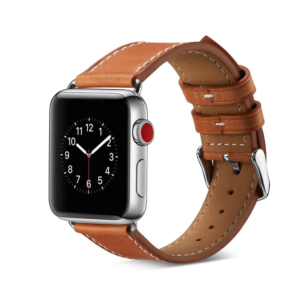Apple Watch 42/44/45 mm Reim Lær cognac