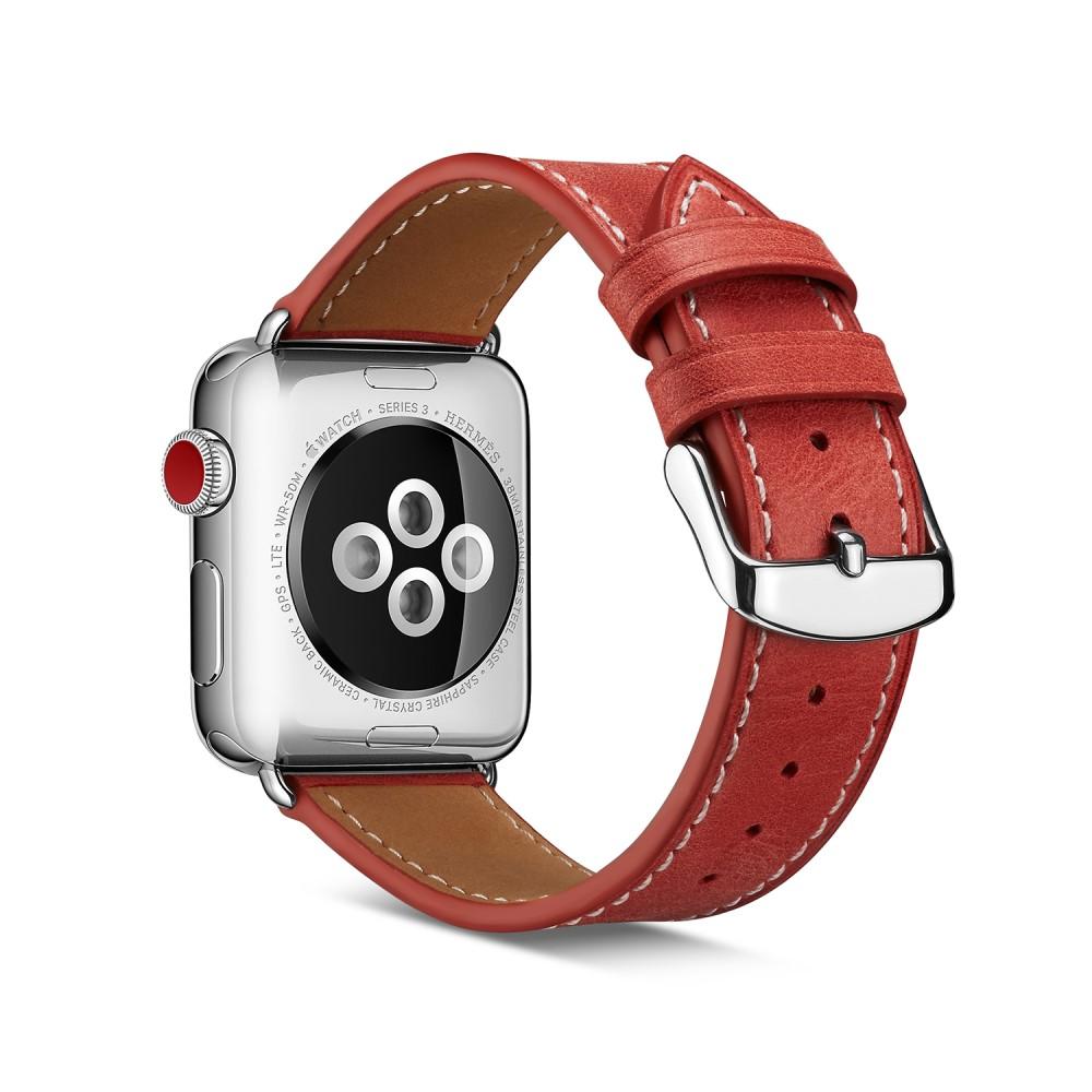 Apple Watch 41mm Series 8 Reim Lær rød